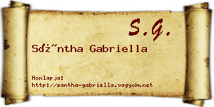 Sántha Gabriella névjegykártya